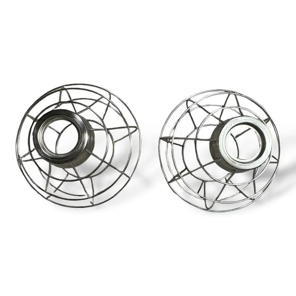 Style Selections Ravensport Silver Cage Pendant Light‎ Shade Industrial Set of 2